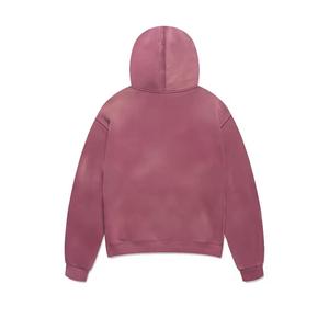 Streetwear hoodies customized color acid wash oversized <b>hip</b> hop pullover hoodies - Product Image 5