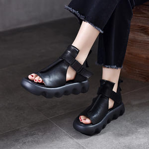 Baskets compensées épaisses pour femmes, à lacets, décontractées, pour la marche quotidienne et le style urbain tendance - Product Image 2