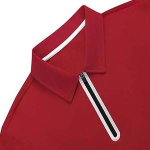 Polo personnalisé de grande taille en coton biologique, couleur unie, demi-fermeture éclair, fabricant de tricot pour hommes, vente en gros - Product Image 6