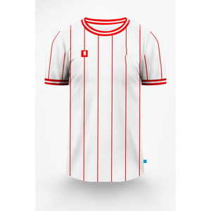 Camiseta de Fútbol, Uniforme de Fútbol Personalizado con Nombre de Equipo, Secado Rápido, Transpirable, Nailon/Algodón, Cuello Redondo, Manga Corta, Primavera Verano - Product Image 1