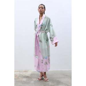 Kimono en satin pour homme 5148-08, vêtements de nuit confortables pour femme - Product Image 5