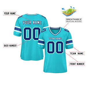 Solid Color American Football Jersey Set Adults Short Sleeve Anti-Bacterial Unisex Customizable OEM Service Available Plus Size - Product Image 2