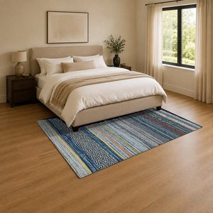 Tapis de salon en chenille gris anthracite moderne abstrait imprimé numériquement, lavable en machine, antidérapant - RUGS DEPOT LXDP-0679 (vente en gros) - Product Image 3