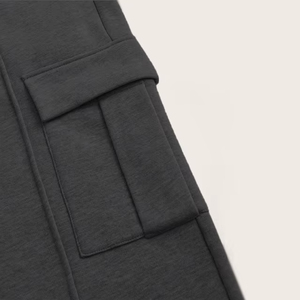 Venta al por mayor pantalones de chándal en blanco de alta calidad de los hombres pantalones de chándal con bolsillos logotipo personalizado Jogger personalizado de algodón acampanado pantalones de chándal de pierna ancha - Product Image 5