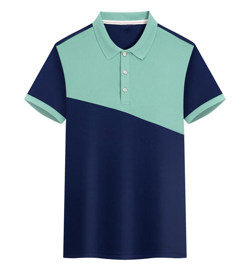 Azul marino con verde frijol