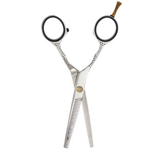 Ciseaux amincissants professionnels de 6 "avec repose-doigts ciseaux amincissants en acier inoxydable avec repose-doigts en or - Product Image 5