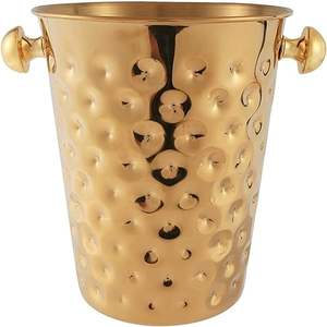 Cubo de Hielo de Acero Inoxidable Martillado de 3.17 Cuartos, Diseño Moderno Ecológico para Uso en el Hogar, Hoteles, Restaurantes y Hostelería - Product Image 1