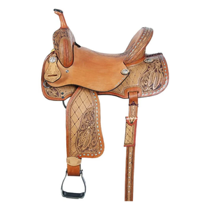 Selle de cheval de randonnée en cuir marron personnalisée 2026, cuir de haute qualité, selle de cheval, selle de randonnée, selle de spectacle western, selle de randonnée - Product Image 4