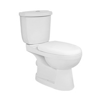 Ensemble WC monobloc moderne blanc KING avec siphon en P et siège en céramique pour salle de bain