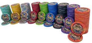 Professional 10g 40mm Ceramic Poker <b>Chips</b> with Unique Design and Customisable Logo Clay Material for Casino Use with <b>Tray</b> - Product Image 4