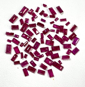 Fine Quality 100% Natural Burma <b>Ruby</b> Heated Mix Size Baguette Cut 10 Cts. Reddish Pink Color Loose Gemstone for Making Jewellery - Product Image 2
