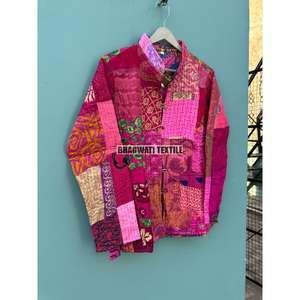 แจ็กเก็ตผ้านวมผ้าฝ้าย100% ใส่ได้ทั้งชายและหญิงของขวัญทอแบบระบายอากาศได้ดีพิมพ์ลายเป็นแบบมีหลายสี - Product Image 4