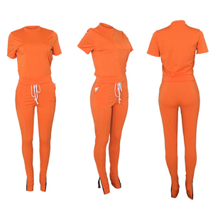 Survêtements de sport pour femmes, personnalisés, en molleton français uni, respirants, col montant, sweat-shirts et pantalons de survêtement, entraînement, jogging - Product Image 5