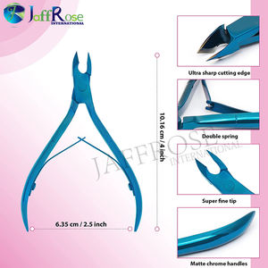 Pinces à cuticules-coupe-ongles-coupe-cuticules pointus-dissolvant de cuticules professionnel en acier inoxydable pédicure manucure-Anti rouille - Product Image 6