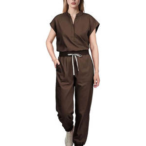 Uniformes Médicos para Hombre, Pantalones de Trabajo Blancos, Conjuntos de Uniformes Médicos de Manga Corta, Transpirables, de Poliéster, Tallas Grandes, de Secado Rápido, Ignífugos - Product Image 1