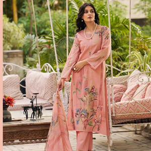 Lawn Cotton Digital Printed Salwar Kameez Collection Catálogo completo disponible a precio de mayorista, trabajo manual elegante. - Product Image 1