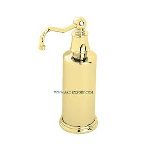 Dispensador de jabón de baño metálico pulido dorado brillante, calidad de lujo, nuevo estilo único, dispensador de jabón de gran tamaño para el hogar y el Hotel - Product Image 5