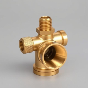 High Quality Brass Flare Fitting High Strength Flare <b>Nut</b> Bulkhead <b>Tee</b> Straight Zinc Plated High for Plumbing HVAC Systems - Product Image 3