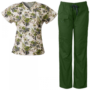 Casual Style Men's <b>Hospital</b> <b>Scrubs</b> Uniform Sets Quick Drying Smell Proof Digital Print Spandex/Polyester Spring/Summer/Autumn - Product Image 3