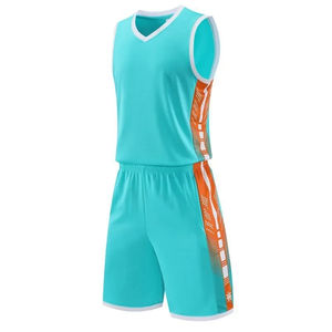 Vente en gros d'uniformes de basket-ball en polyester 160GSM Ensemble de maillots réversibles de sublimation de couleur de camouflage pour les équipes professionnelles - Product Image 4
