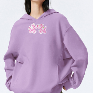 Parche Bordado de Corazón de Perro con Globos Dobles Rosas para Ropa - Product Image 2