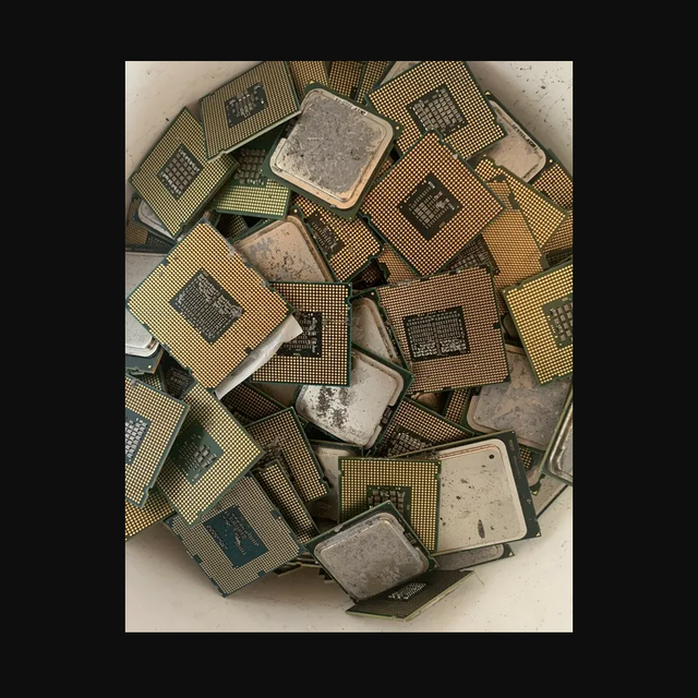 Gold Top & Bottom CPU scrap