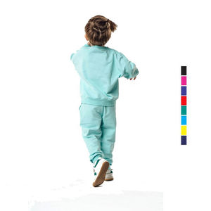 Conjunto de chándal para niños, sudadera de 2 piezas, sudadera de lana de Color sólido, Sudadera con capucha, pantalones de chándal al por mayor, chándal para niños - Product Image 2