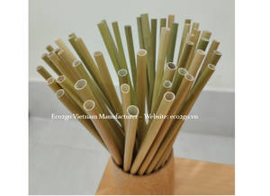 Pailles écologiques à boire en herbe de carex avec emballage personnalisé du fabricant Eco2go Vietnam - Product Image 3