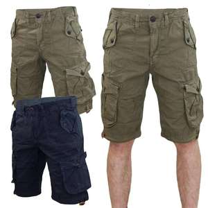 Pantalones Cortos Cargo de Lona Sólida Estilo Urbano para Hombre, 100% Algodón, Cintura Elástica Tejida, Resistentes al Viento, Secado Rápido y Transpirables - Product Image 5