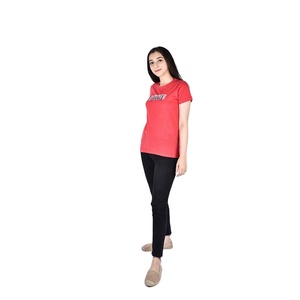 Camiseta personalizable con estampado de algodón 100% para mujer, ropa de diario de ajuste Regular, ropa de calle de moda de verano suave y ligera - Product Image 3