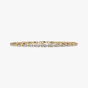 Bracelet de tennis en diamant Moissanite de luxe coupe princesse S925 en or Sterling bijoux fins minimalistes haut de gamme pour cadeaux - Product Image 1
