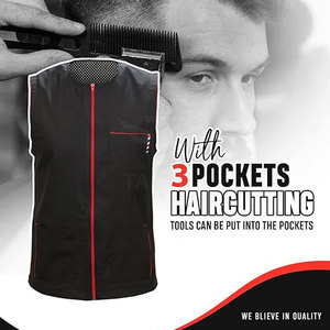 เสื้อกั๊กช่างตัดผม ซาลอน เอสเซนเชียล ทนทาน ผ้าเนื้อน้ำหนักเบา สวมใส่สบาย ใช้งานได้อย่างมืออาชีพ - Product Image 4