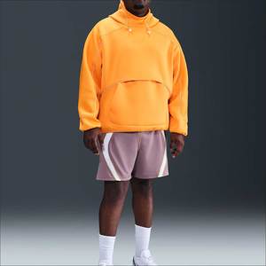 Sudadera con Capucha de Felpa de Algodón Grueso para Hombre, Hombros Caídos, Lisa, Sin Cordones, Informal, Diseño Urbano de Invierno, Estampada - Product Image 3