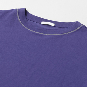 T-shirt surdimensionné pour femmes en coton de haute qualité Logo personnalisé coupe ample épaule tombante col rond respirant Streetwear motif solide - Product Image 4