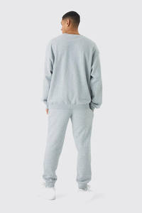 New Heather Grey Oversized Custom Logo Unisex Sweatshirts Drop Shoulder Breathable Sports <b>Gym</b> Wear 100% Cotton <b>Hoodies</b> - Product Image 2