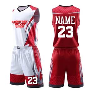 Vente en gros Nouvelle saison Rétro Américain Basketball Uniformes Sublimé Respirant Sport Personnalisé Hommes Basketball Jersey - Product Image 4