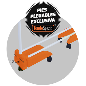 Tendedero de Ropa Plegable Vertical de Acero TendoSpazio de 24 Metros Ajustable con Ruedas y Diseño Desmontable para Limpiar la Ropa - Product Image 4