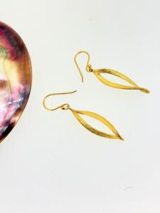 Pendientes Colgantes de Plata de Ley 925 con Diseño Elegante, Hechos a Mano, Étnicos, Sólidos, en Forma de Gota Trenzada, Mate, Chapados en Oro de 18K, para Mujer, Regalo - Product Image 6