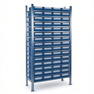Basic Shelving <b>Unit</b> 14 Steel <b>Shelves</b> 56x8 H2000xW1000xD500mm - Product Image 2