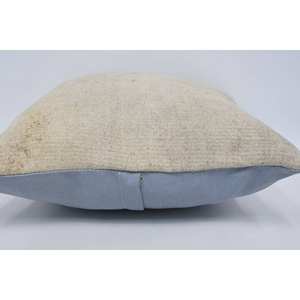 Beige 18x18 pulgadas Kantha Patchwork lana almohada tejida diseño rústico Vintage cuadrado rectángulo forma portátil para uso doméstico verano - Product Image 5