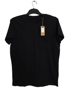 เสื้อยืดผู้ชายแขนสั้นผ้าฝ้ายสีล้วนสำหรับฤดูร้อน - Product Image 4