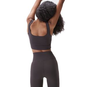 2025 nueva llegada XS mujeres de alto soporte Sujetador deportivo sin costuras acolchado Yoga Fitness gimnasio desgaste Spandex estampado liso transpirable deportes - Product Image 6