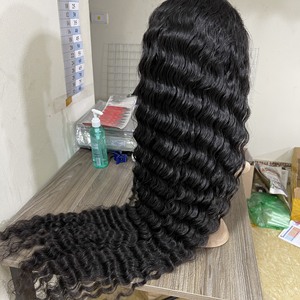 Perruques en cheveux humains pour femmes noires, vente en gros, cheveux vierges péruviens, perruque Lace Frontal transparente, offre spéciale - Product Image 2