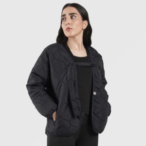 เสื้อแจ็คเก็ตสเตลเลอร์เนวีแบบควิลท์สำหรับฤดูใบไม้ร่วง - Product Image 3