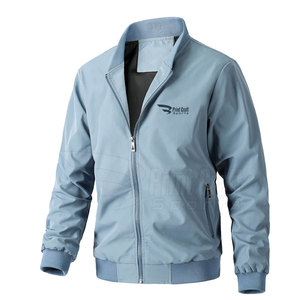 Dernière High Street Design Stand Collar Fleece Bomber Jacket pour Hommes Hiver Imperméable Polyester Vêtements pour Adultes-Vente en Gros - Product Image 1