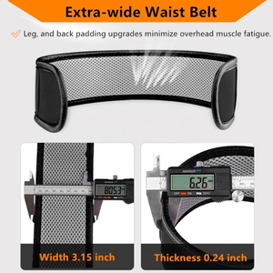Arnés de Seguridad Naranja de Cuerpo Completo con Correas Ajustables y Cintas Resistentes para Uso Industrial - Product Image 3