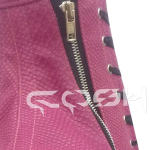 Corset rose à motif serpent de luxe - Product Image 5