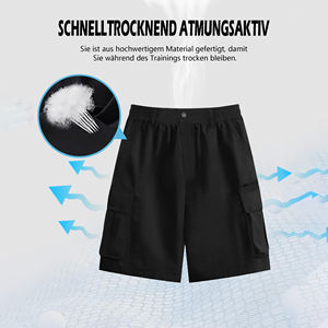 Pantalones cortos Cargo para hombre Summer Beach Impermeable Stretch Quick-Dry Outdoor Shorts con múltiples bolsillos Pantalones cortos para hombre - Product Image 5