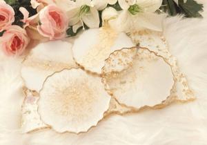 Best Custom Eco-Friendly Luxury Square Coasters Lightweight Resin Design to Protect Your <b>Furniture</b> Personalized Mats & <b>Pads</b> - Product Image 3