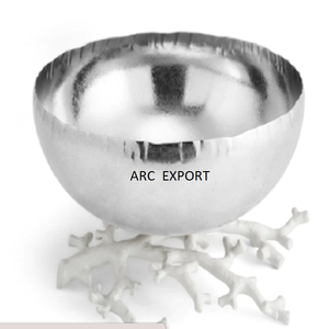 Tazón para servir decorativo moderno hecho de metal, tazón para servir de acero inoxidable, tazones con mango de diseño de conejo para proveedores mayoristas - Product Image 3